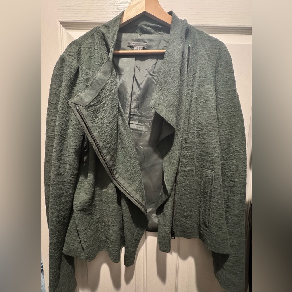 Vince Jacket Textured Moto style XL